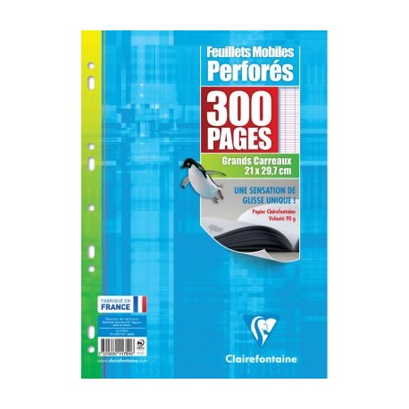 CLAIREFONTAINE Copies simples grand format 21x29,7cm 60 pages