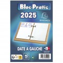 Ephéméride Bloc-pratic date à gauche Recharge 8,2 x 12 cm - Bleu 31112SE