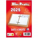 Ephéméride Bloc-pratic date à droite Recharge 8,2 x 12 cm - Rouge 31101E