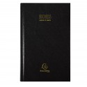 Agenda Journalier 2025 Exacompta Bureau Carré Euro et cents 13,5 x 21 cm - Noir 38171E