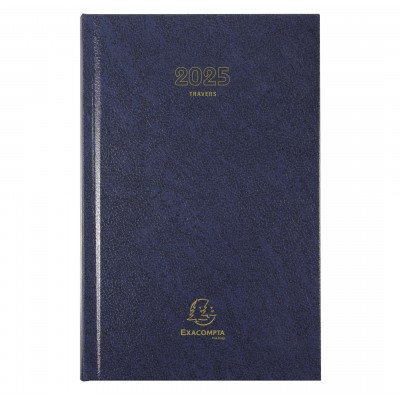 Agenda Journalier 2025 Exacompta Bureau Carré Travers 13,5 x 21 cm 38272E